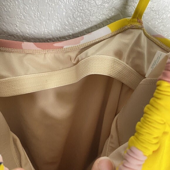 Kona Sol Multicolor Keyhole Floral Medium Coverage One Piece Swimsuit Size Large - Picture 4 of 10